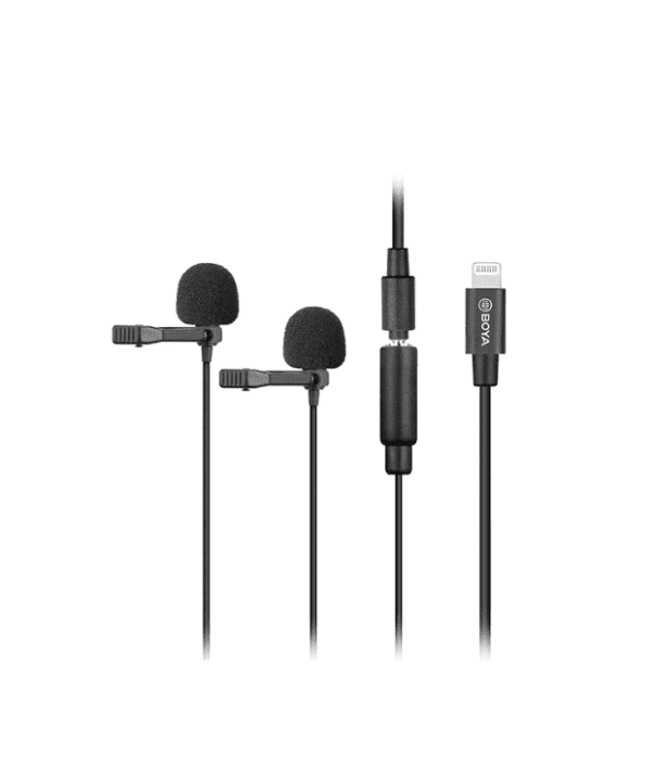 BOYA BY-M2D Digital Dual Lavalier Microphone For iOS Devices